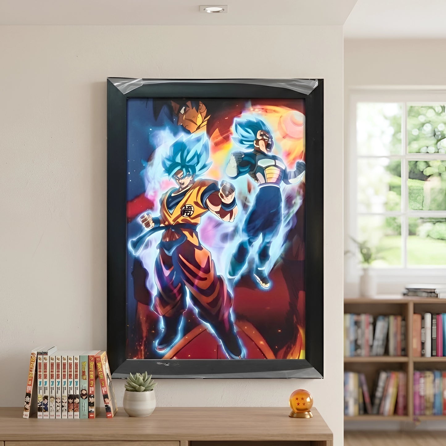 Goku Super Saiyan Photo Frame | Anime Wall Art | A4 Size