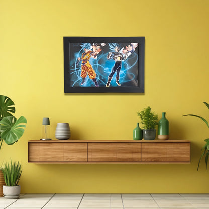 Goku Super Saiyan Photo Frame | Anime Wall Art | A4 Size