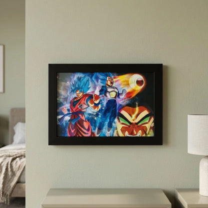 Goku Super Saiyan Photo Frame | Anime Wall Art | A4 Size