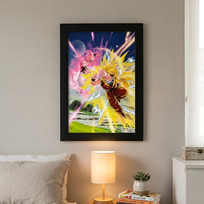 Goku Super Saiyan Photo Frame | Anime Wall Art | A4 Size