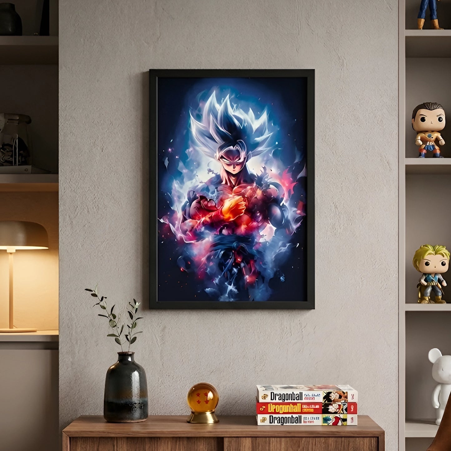 Goku Super Saiyan Photo Frame | Anime Wall Art | A4 Size