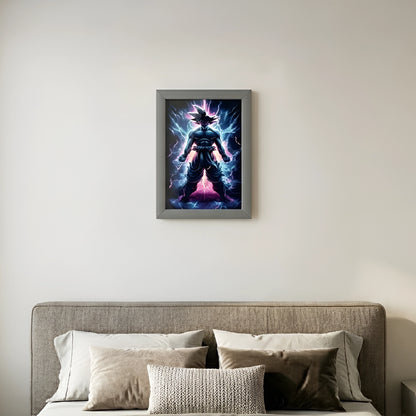 Goku Super Saiyan Photo Frame | Anime Wall Art | A4 Size