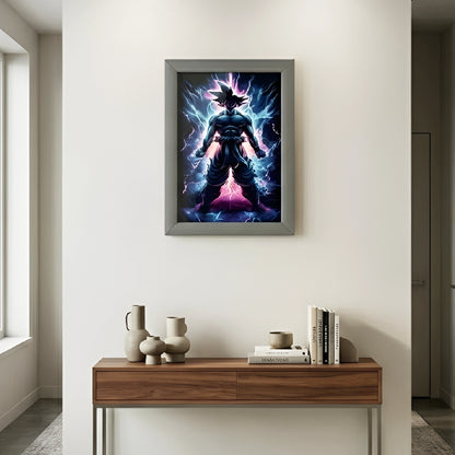 Goku Super Saiyan Photo Frame | Anime Wall Art | A4 Size