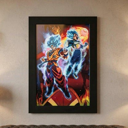 Goku Super Saiyan Photo Frame | Anime Wall Art | A4 Size