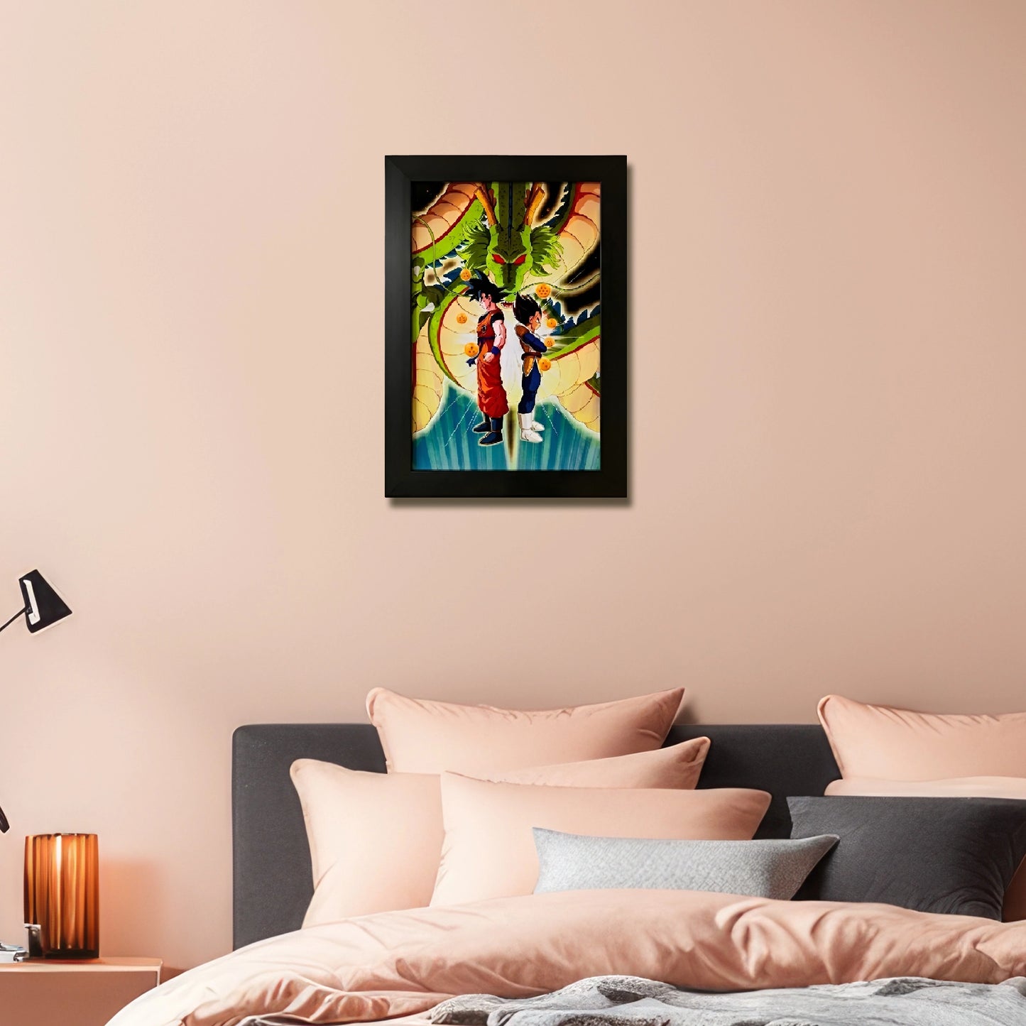 Goku Super Saiyan Photo Frame | Anime Wall Art | A4 Size