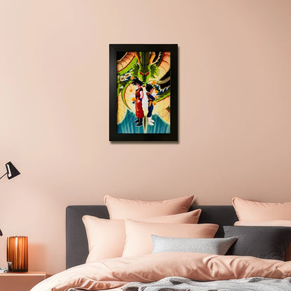 Goku Super Saiyan Photo Frame | Anime Wall Art | A4 Size
