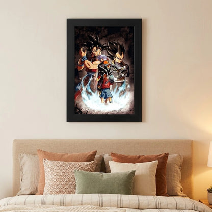Goku Super Saiyan Photo Frame | Anime Wall Art | A4 Size