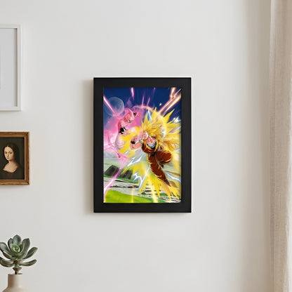 Goku Super Saiyan Photo Frame | Anime Wall Art | A4 Size