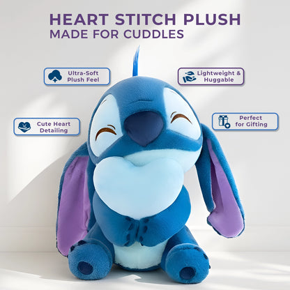Disney Cute Heart Stitch Soft Toy | 35 cm
