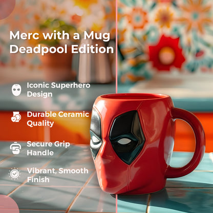 Deadpool Marvel 3-D Ceramic Coffee Mug