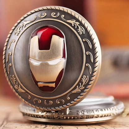 Avengers Iron Man 3D Helmet Pocket Watch
