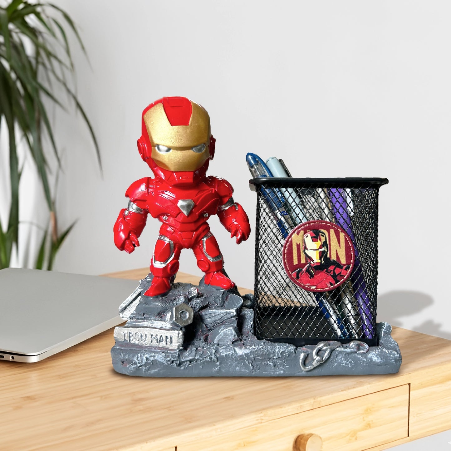 Marvel Iron Man Metal Pen Stand | Pen Holder for Desk