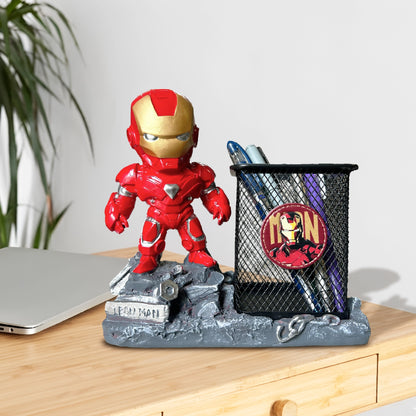Marvel Iron Man Metal Pen Stand | Pen Holder for Desk