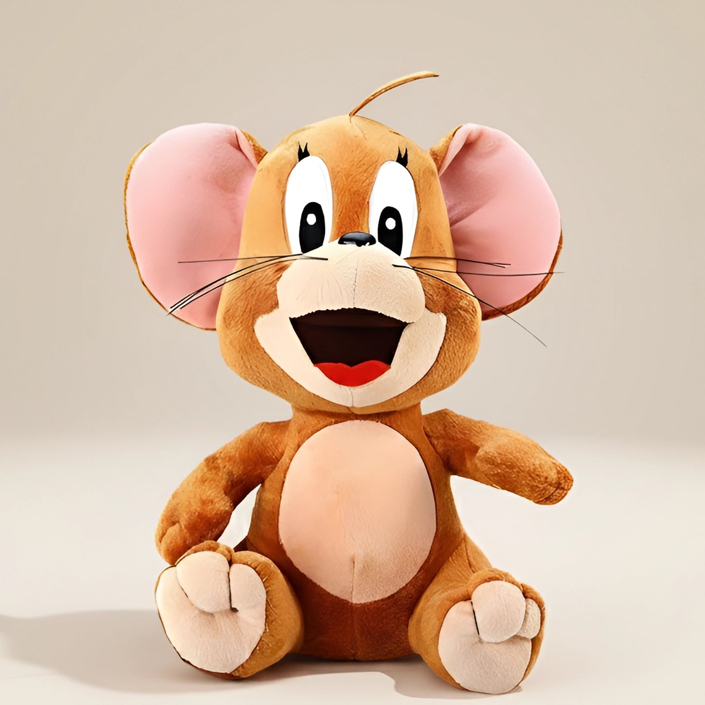 Cute Jerry Soft Toy | Soft Cartoon Plush Mouse for Kids | 35 cm, Brown