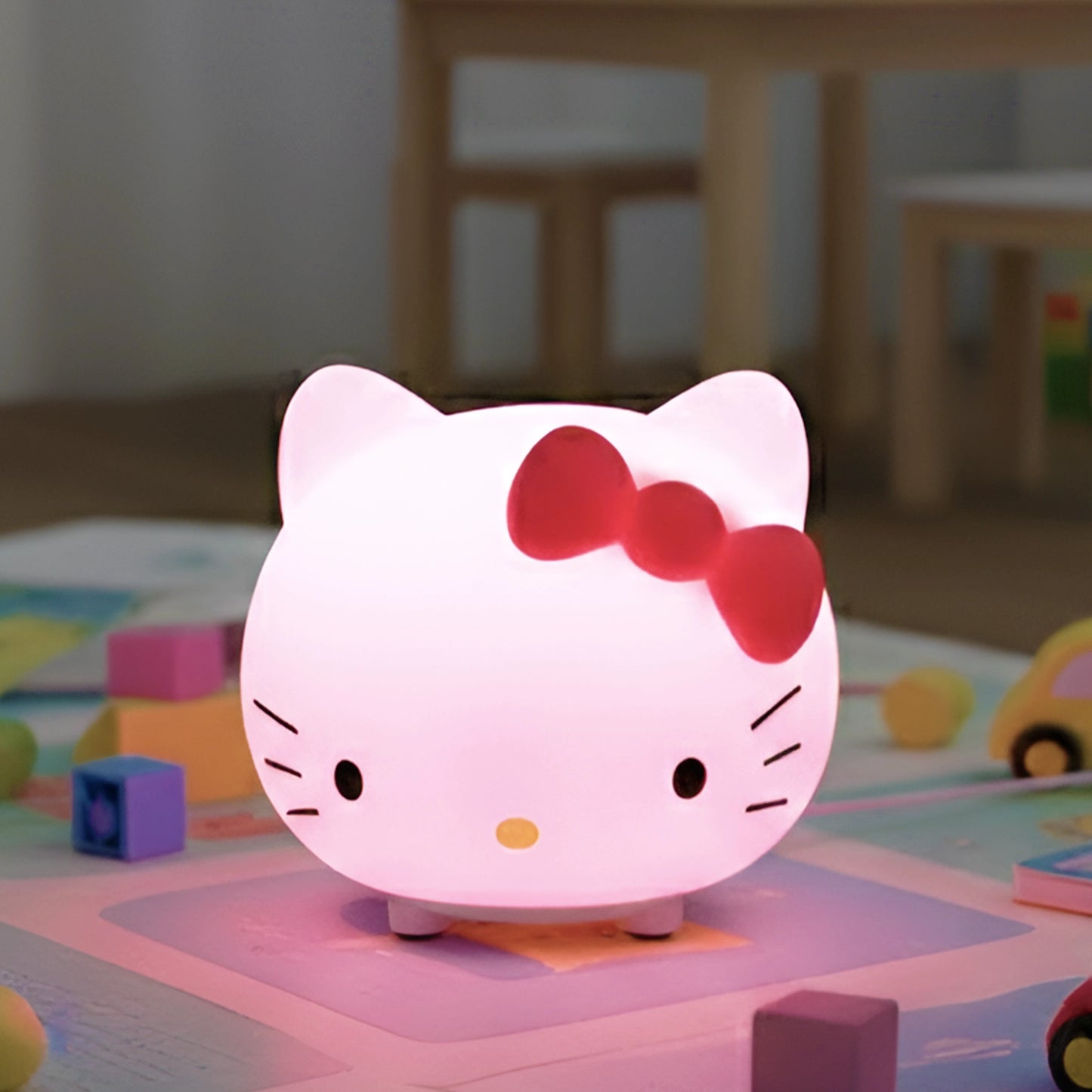 Mini Hello Kitty Silicone Night Lamp | Squishy Toy for Babies & Kids