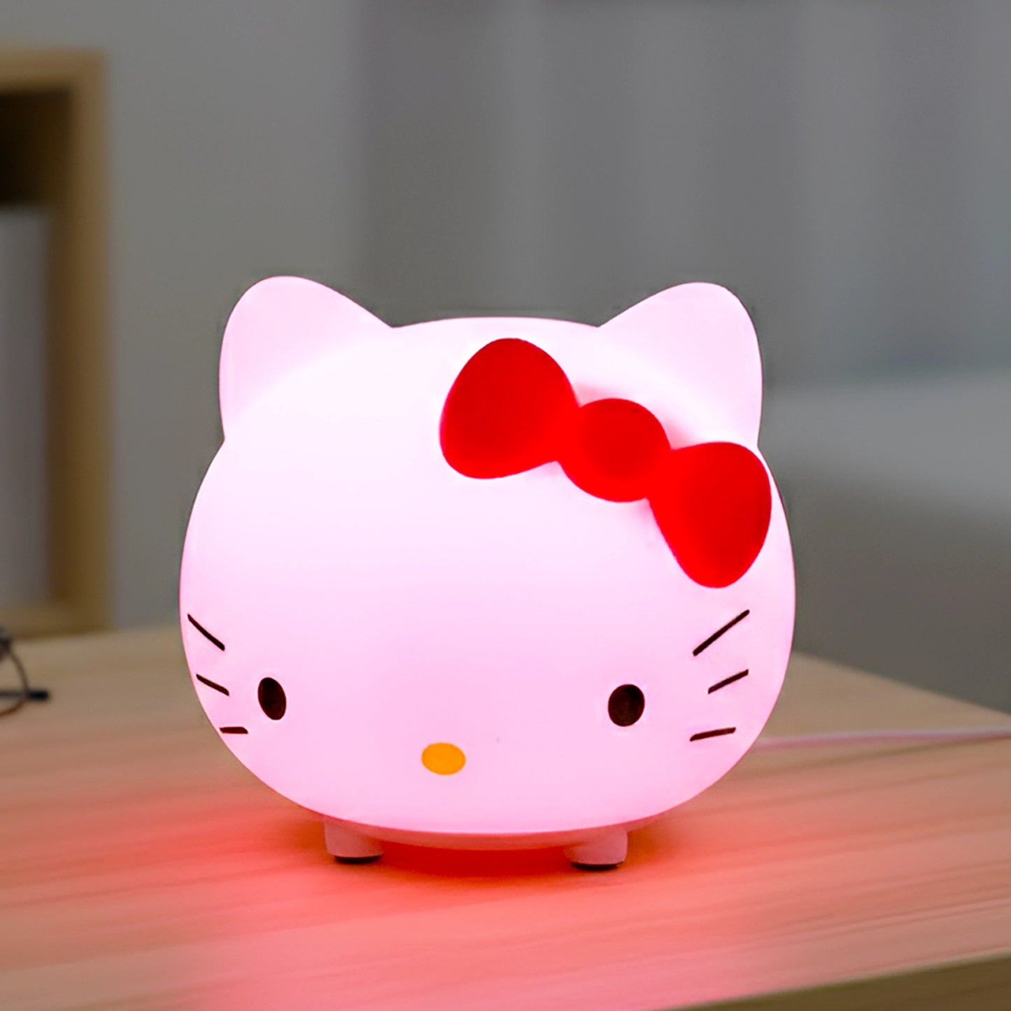 Mini Hello Kitty Silicone Night Lamp | Squishy Toy for Babies & Kids
