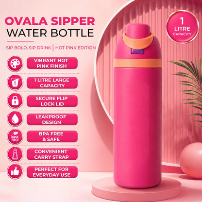 Ovala Sipper Water Bottle | BPA Free | 1 Litre