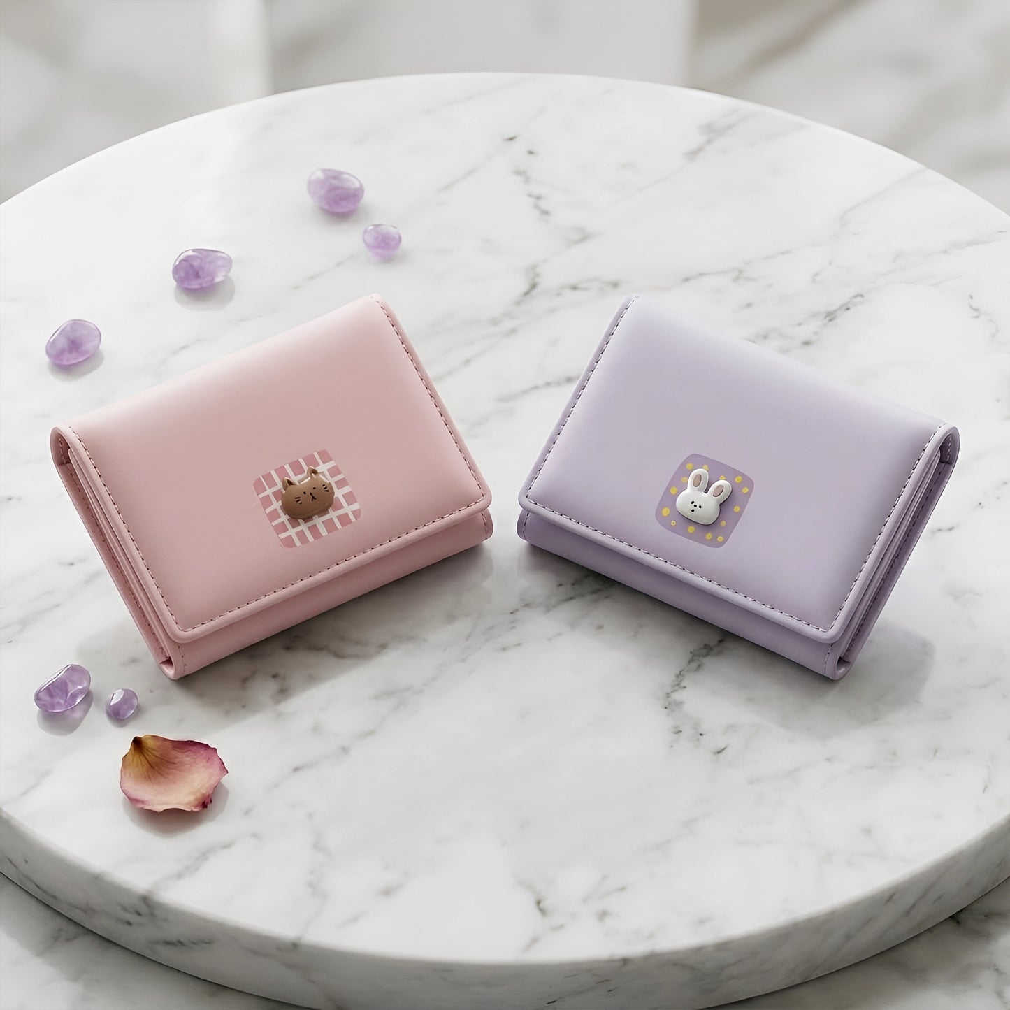 Cute Pet Mini Wallet | Three Fold Pocket Purse