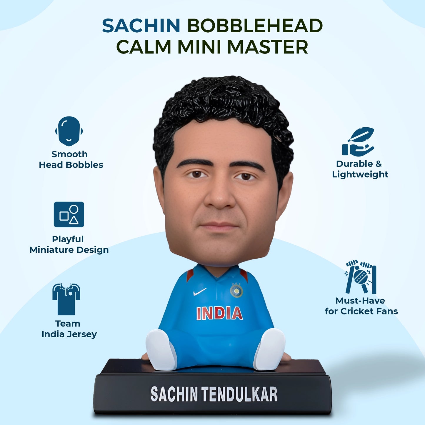 Sachin Bobblehead | Cricket Legend Miniature Toy