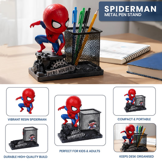 Spiderman Avenger Metal Pen Stand | Pen Holder for Desk