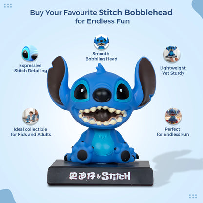 Cute Stitch Cartoon Bobble Head | Fun Collectible Display Toy