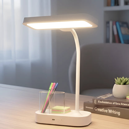 Rechargeable LED Study Lamp with Adjustable Head | In-Built Pen Holder