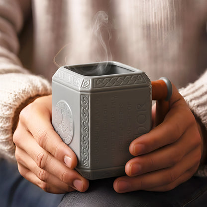 Thor Mug  Mjolnir Hammer Ceramic Mug for Coffee, Tea