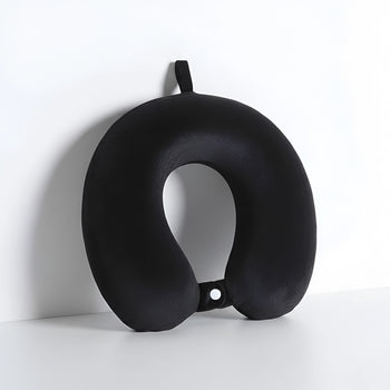 U-Shaped Memory Foam Neck-Rest Travel Pillow | Unisex Round Sleeping Neck-Support for Flight, Car, & Airport