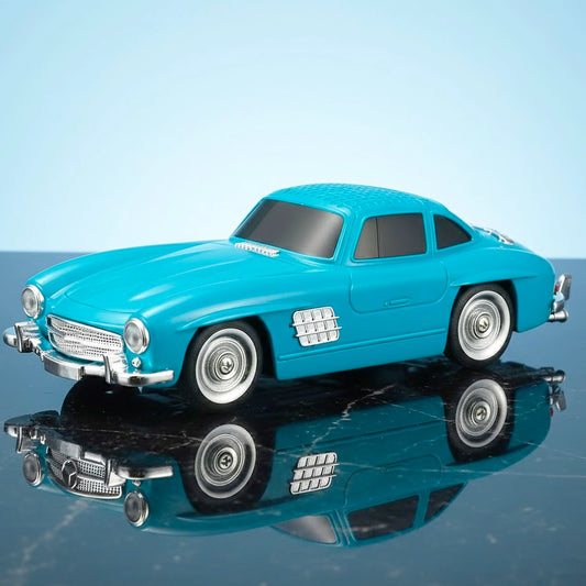 WS-300SL Classic 1960 Mercedes Music Car Bluetooth Speaker | 10W Audio | 1500mAh Battery | FM Radio | LED Display | USB/TF Playback & Selfie Function