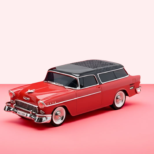 WS-1955 Retro Sedan Wireless Bluetooth Speaker | 10W High-Bass Audio Output Portable BT USB/TF/FM Playback | 1500mAh Rechargeable Battery