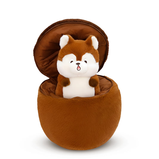 Walnut Squirrel Soft Toy with Pine Cone Plush | 40 cm