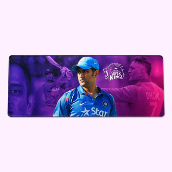 MS Dhoni XXL Gaming Mouse Pad | Large Keyboard & Mouse Desk Mat