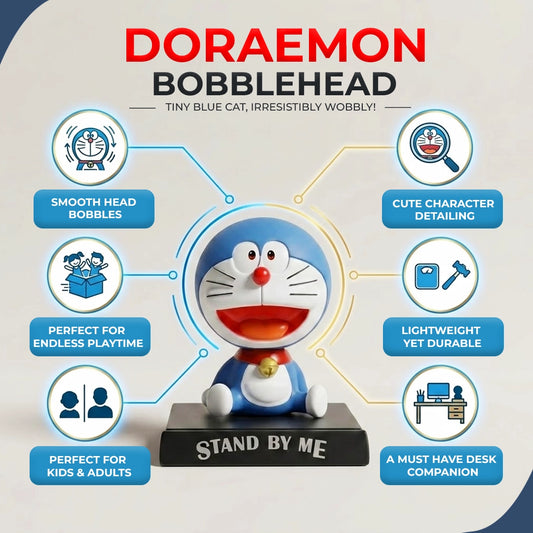 Doraemon Bobble Head | Iconic Anime Collectible Toy