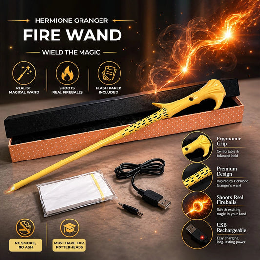 Hermione Granger Wand Replica | Harry Potter Fireball Magic Wand