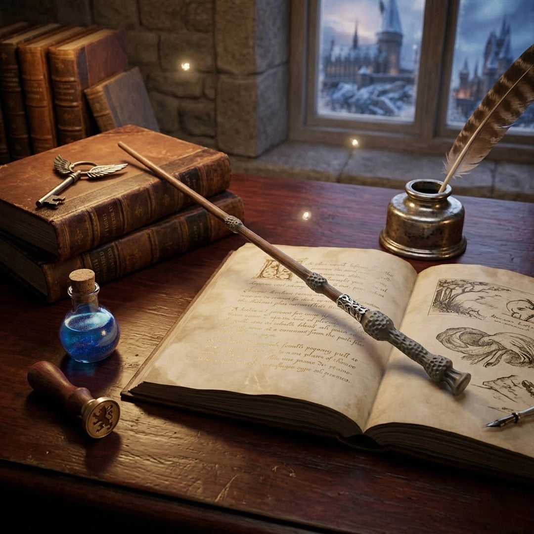 Harry Potter Magic Wand Replica | Coolest Wand Gift Box with Platform 9¾ Ticket & Character Card