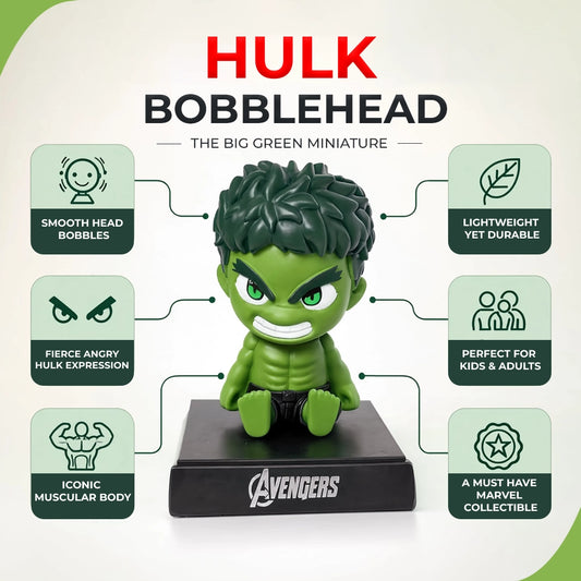 Hulk Bobble Head | Marvel Action Figure Toy