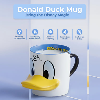 Disney Donald Duck 3-D Ceramic Mug for Coffee, Tea