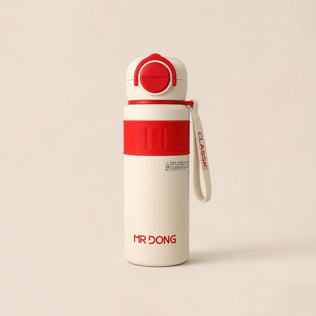 MR DONG Insulated Water Bottle With Strap | Hot & Cold | 700ml