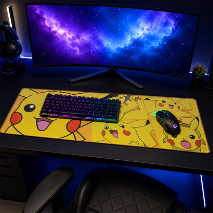 Pikachu XXL Gaming Mouse Pad | Large Pokemon Desk Mat