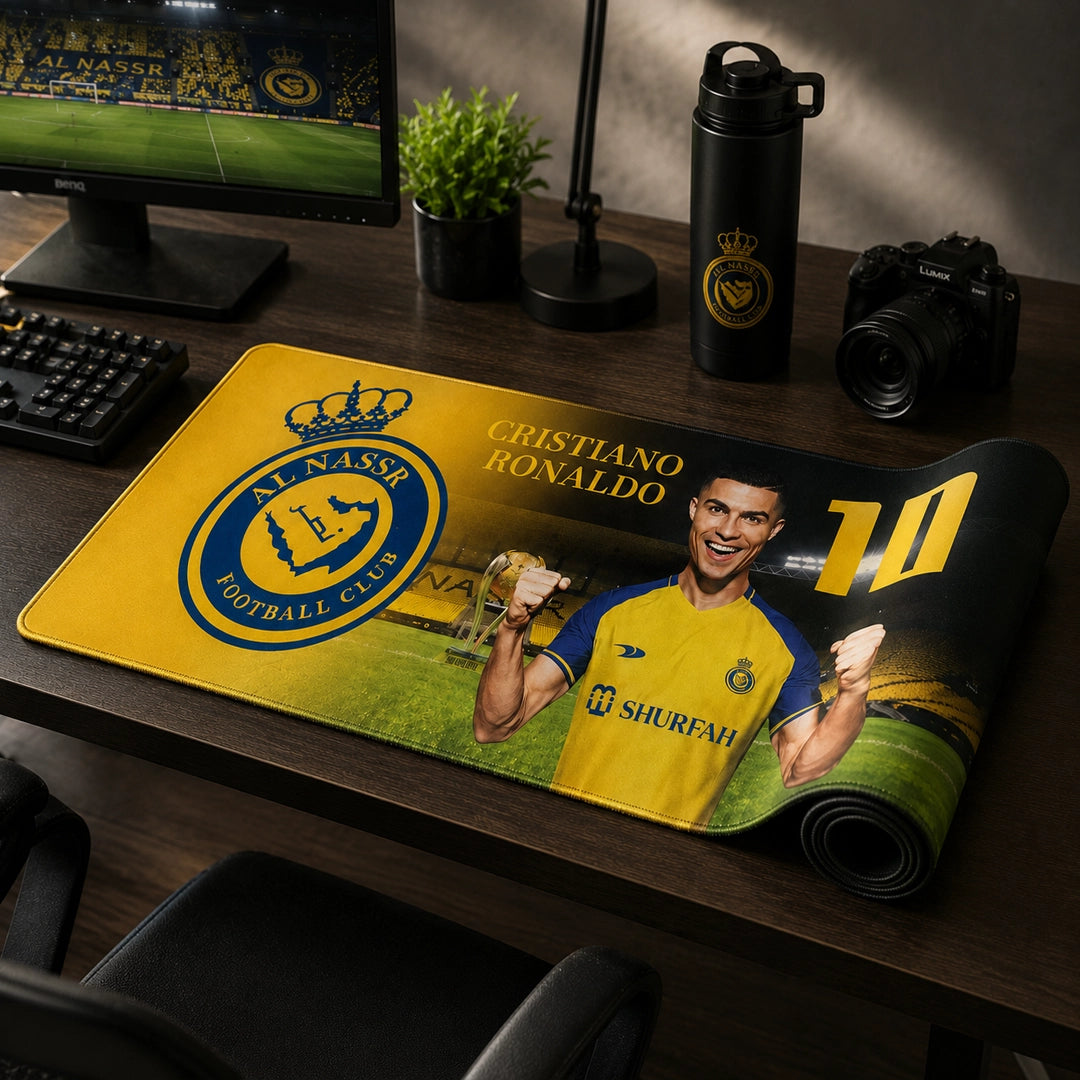 Ronaldo XXL Gaming Mouse Pad | Large CR7 Football Desk Mat