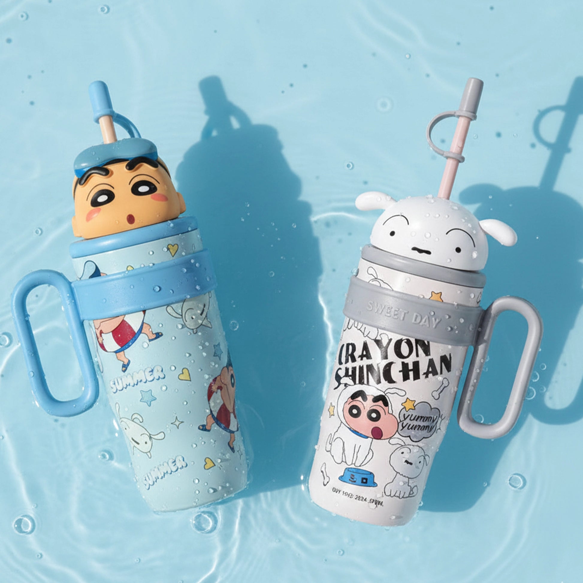 Crayon Shinchan Tumbler with Straw