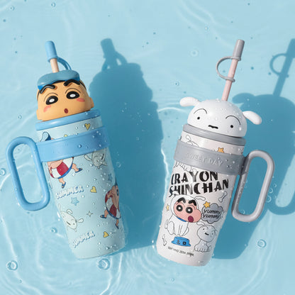Crayon Shinchan Tumbler with Straw