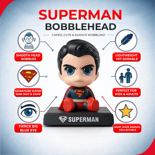 Superman Bobble Head | Superhero Desk Toy